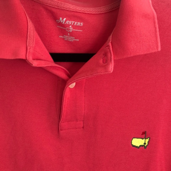 Masters pink performance tech golf shirt. - Picture 2 of 2